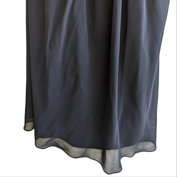 David's Bridal Black One Shoulder Mini Dress - Picture 6 of 8